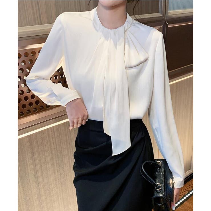 エレガント ボウタイ ブラウス | Bifrost | 詳細画像12 