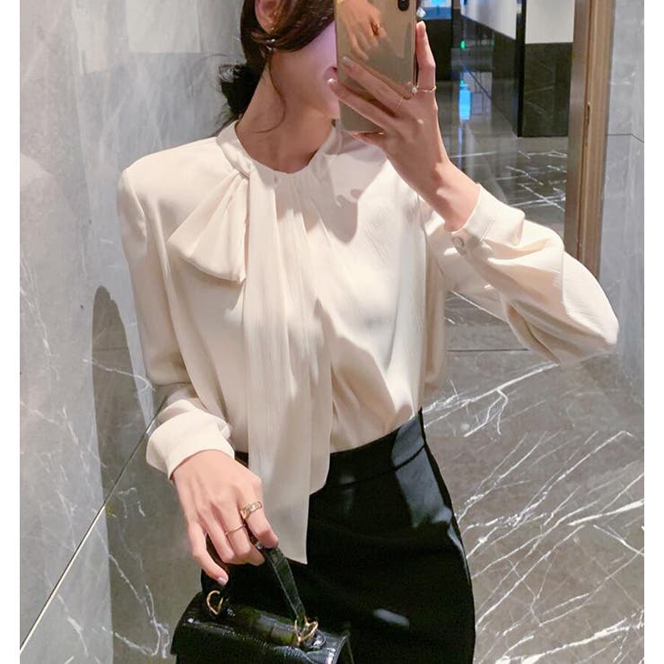 エレガント ボウタイ ブラウス | Bifrost | 詳細画像14 