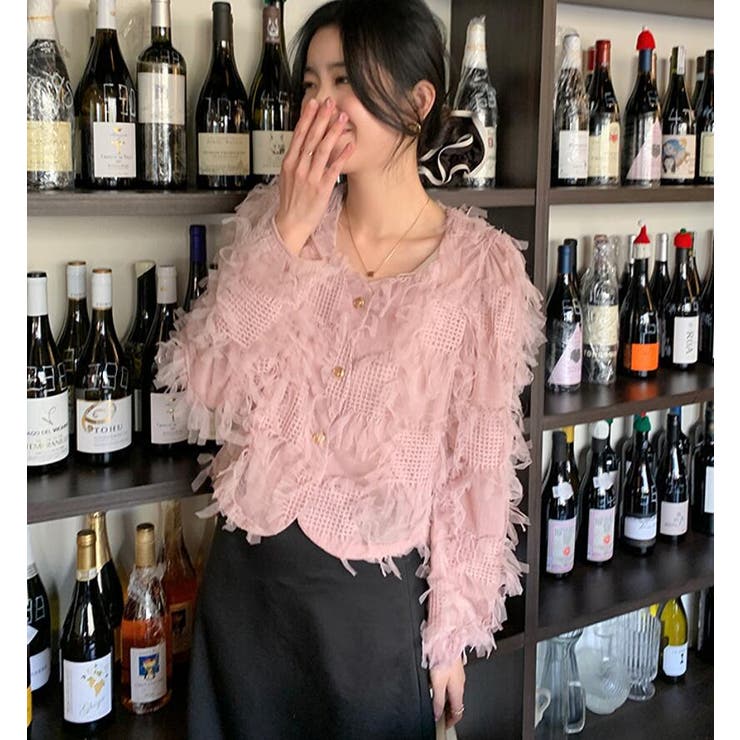 チュール フリル ショートカーディガン | Bifrost | 詳細画像6 