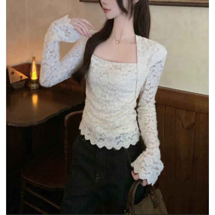 ソフトタッチ スクエアネック トップス | Bifrost | 詳細画像6 