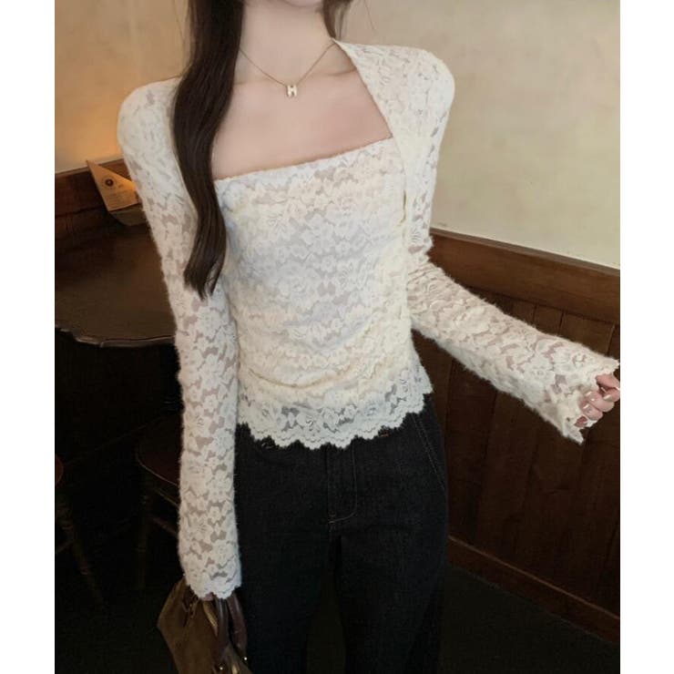 ソフトタッチ スクエアネック トップス | Bifrost | 詳細画像7 