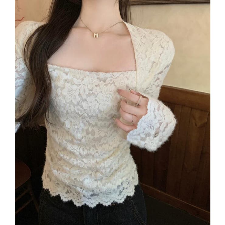 ソフトタッチ スクエアネック トップス | Bifrost | 詳細画像8 