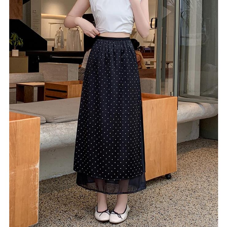 ドットプリント ロングスカート | Bifrost | 詳細画像1 