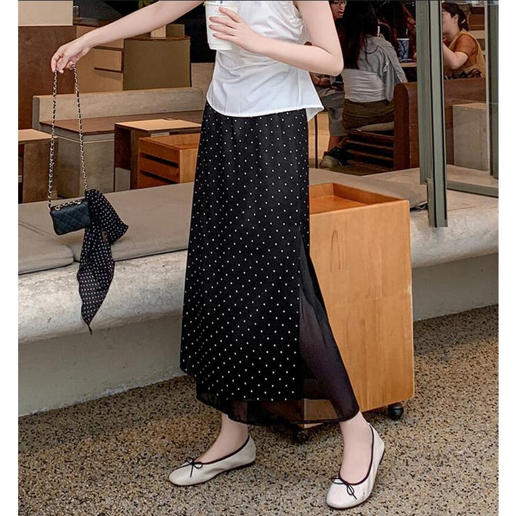 ドットプリント ロングスカート | Bifrost | 詳細画像3 