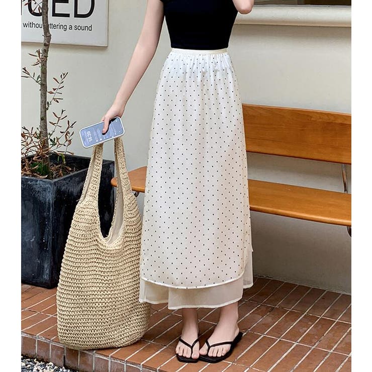 ドットプリント ロングスカート | Bifrost | 詳細画像6 