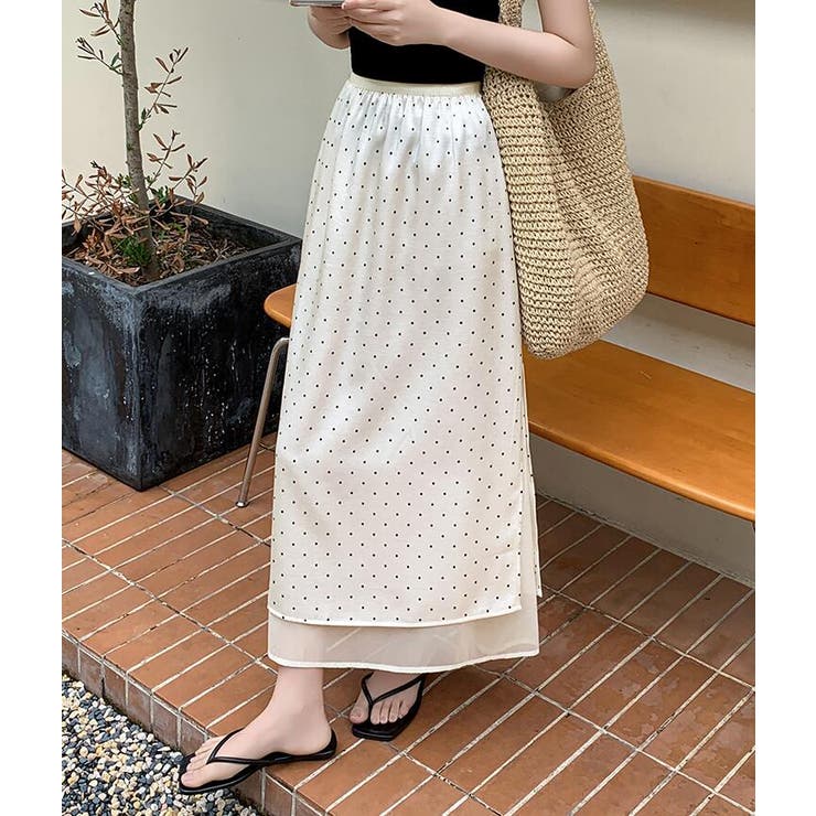 ドットプリント ロングスカート | Bifrost | 詳細画像7 