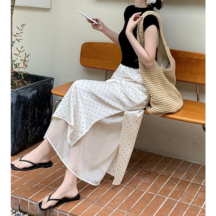 ドットプリント ロングスカート | Bifrost | 詳細画像9 