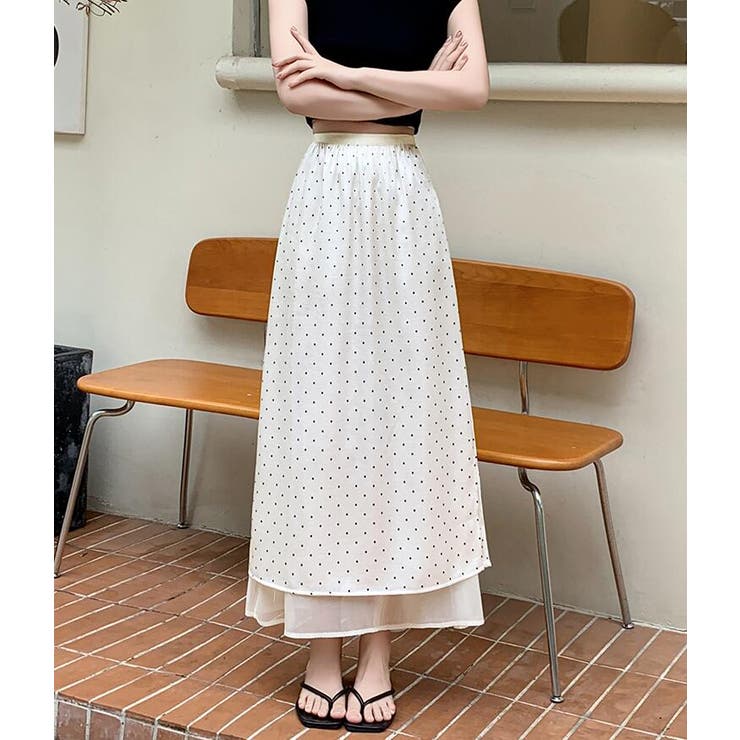 ドットプリント ロングスカート | Bifrost | 詳細画像10 