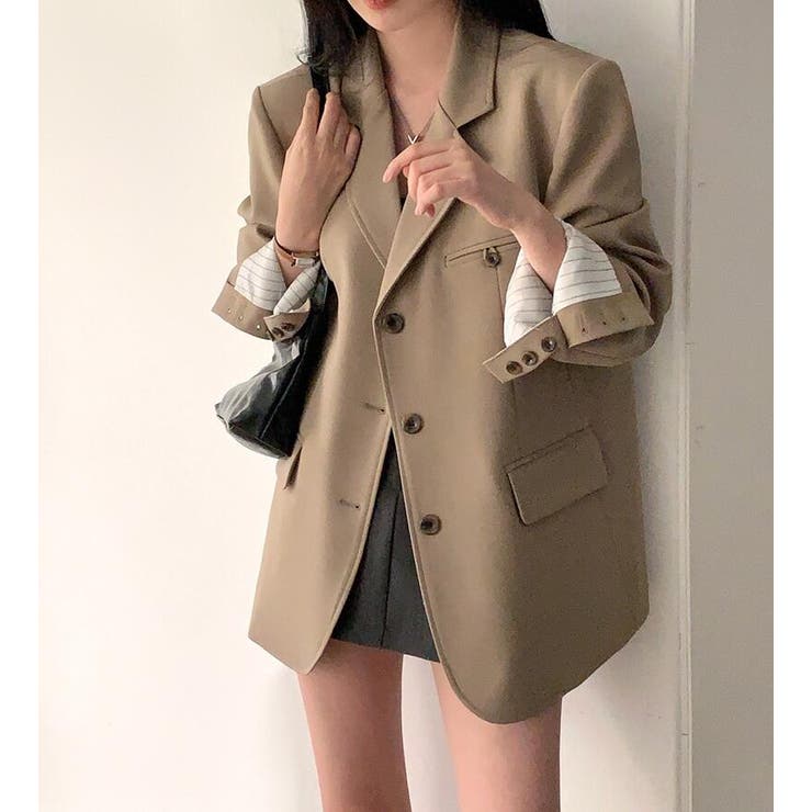 ストライプ ライナー テーラードジャケット | Bifrost | 詳細画像9 