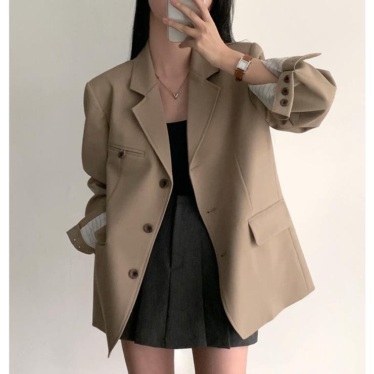 ストライプ ライナー テーラードジャケット | Bifrost | 詳細画像13 