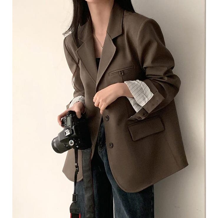 グレー | ストライプ ライナー テーラードジャケット | Bifrost