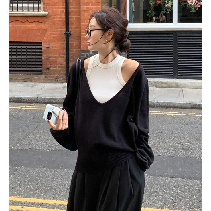 ブラック | ２枚セットブラウス | Bifrost