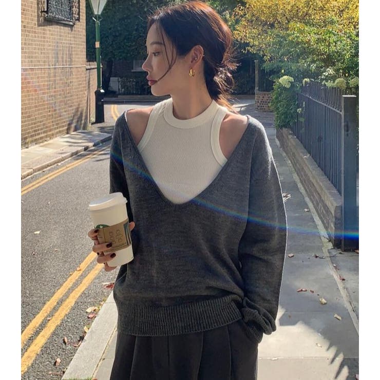 グレー | ２枚セットブラウス | Bifrost