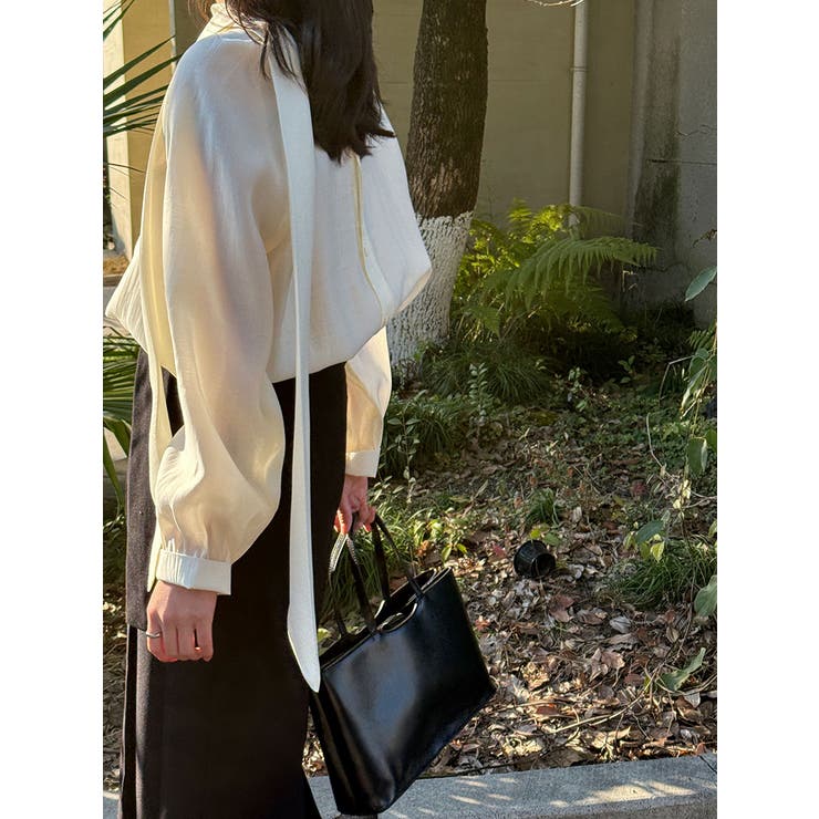 2WAY ハイネック スカーフ ブラウス | Bifrost | 詳細画像7 