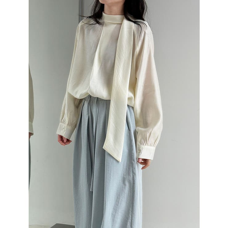 2WAY ハイネック スカーフ ブラウス | Bifrost | 詳細画像10 