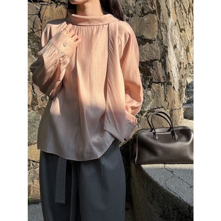 2WAY ハイネック スカーフ ブラウス | Bifrost | 詳細画像11 