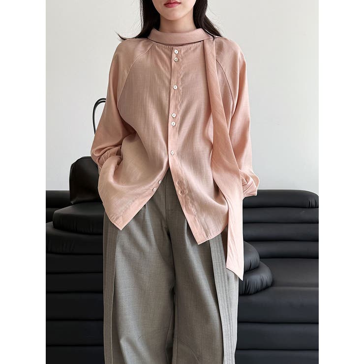 2WAY ハイネック スカーフ ブラウス | Bifrost | 詳細画像17 