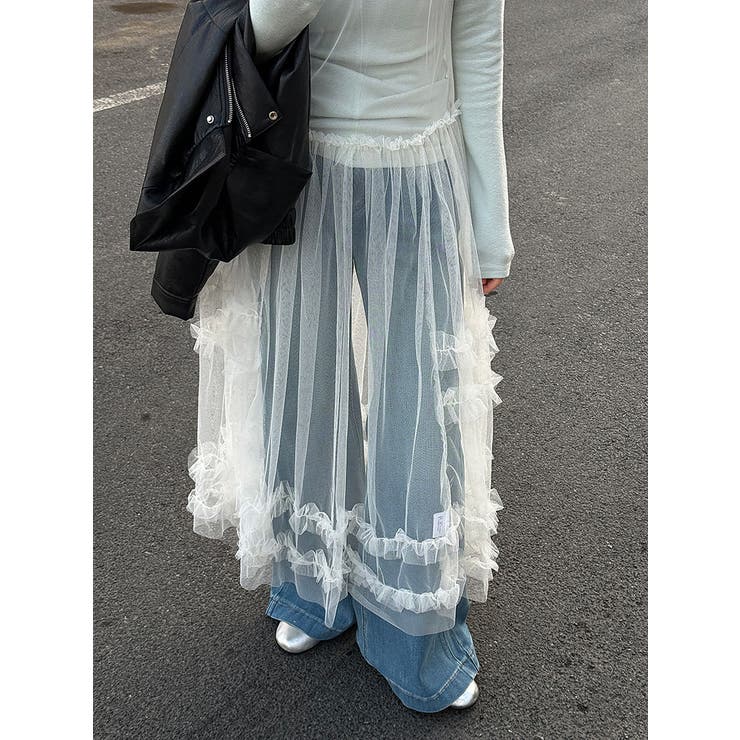 シアーチュール キャミ レース ロングワンピース | Bifrost | 詳細画像9 