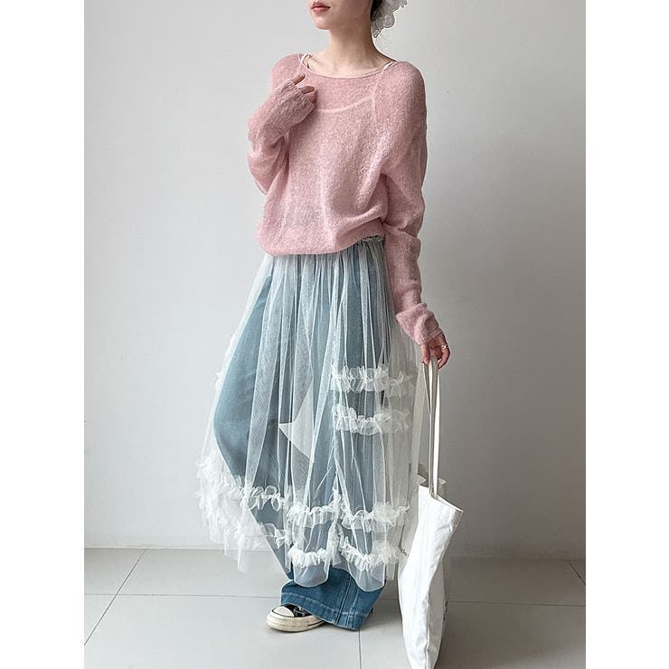 シアーチュール キャミ レース ロングワンピース | Bifrost | 詳細画像11 