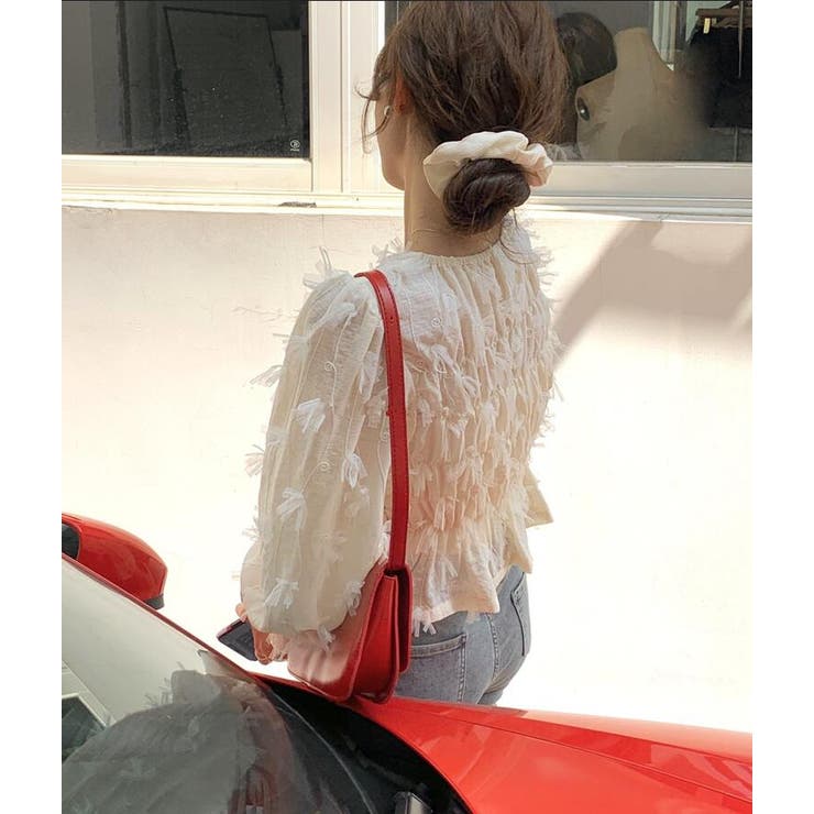 フリルスリーブ シャーリング ブラウス | Bifrost | 詳細画像6 