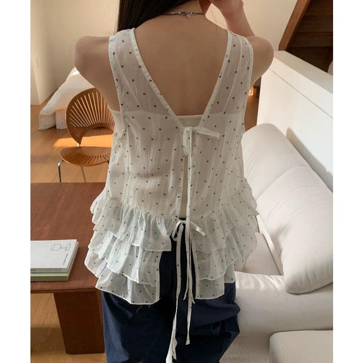 シアー ドット レイヤード キャミソール | Bifrost | 詳細画像1 