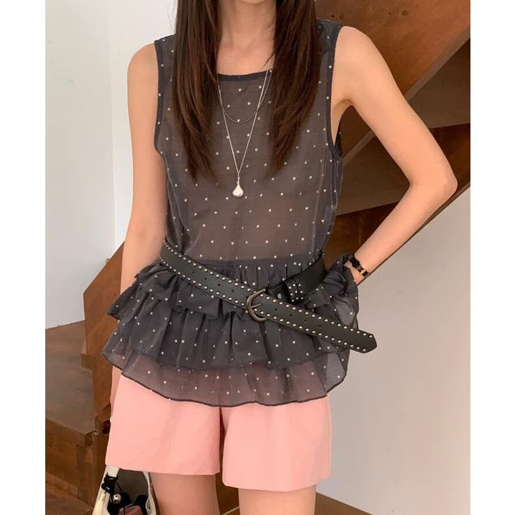 シアー ドット レイヤード キャミソール | Bifrost | 詳細画像2 