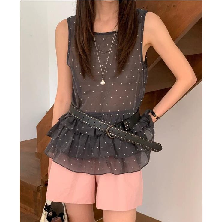 シアー ドット レイヤード キャミソール | Bifrost | 詳細画像6 