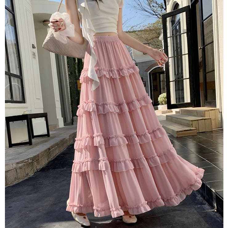 ティアード フリル ロングスカート | Bifrost | 詳細画像2 