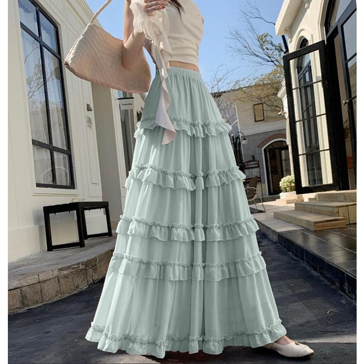 ティアード フリル ロングスカート | Bifrost | 詳細画像4 