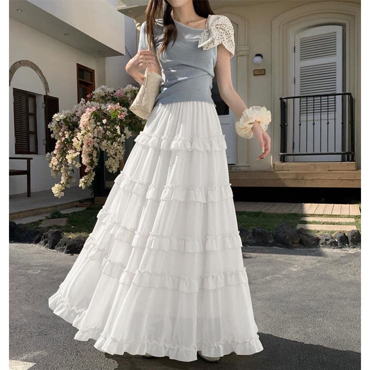 ティアード フリル ロングスカート | Bifrost | 詳細画像5 