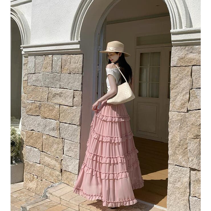 ティアード フリル ロングスカート | Bifrost | 詳細画像8 