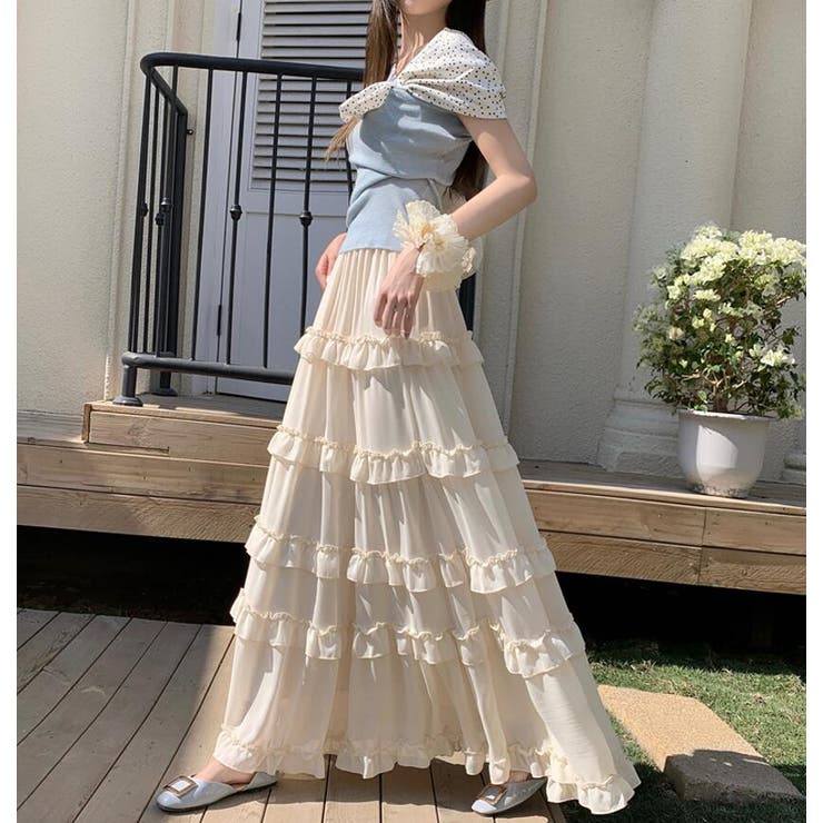 ティアード フリル ロングスカート | Bifrost | 詳細画像11 