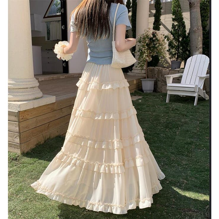 ティアード フリル ロングスカート | Bifrost | 詳細画像14 