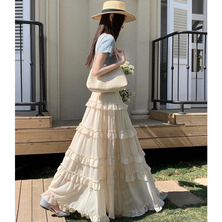 ティアード フリル ロングスカート | Bifrost | 詳細画像16 