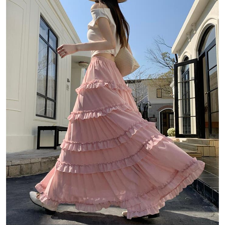 ティアード フリル ロングスカート | Bifrost | 詳細画像17 