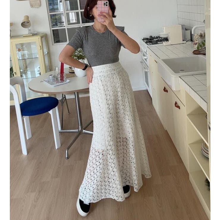 レース フレア ロングスカート | Bifrost | 詳細画像2 