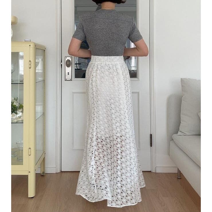 レース フレア ロングスカート | Bifrost | 詳細画像4 