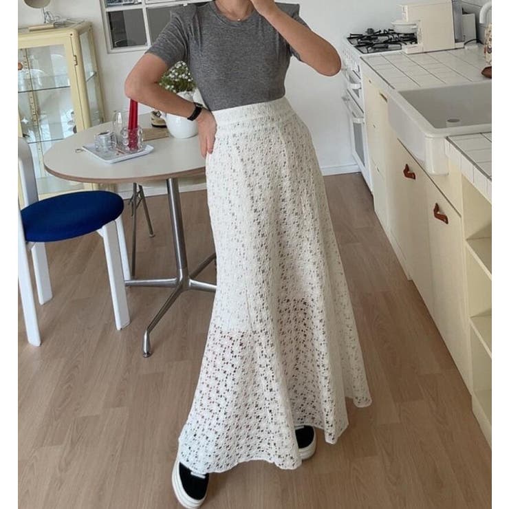 レース フレア ロングスカート | Bifrost | 詳細画像5 