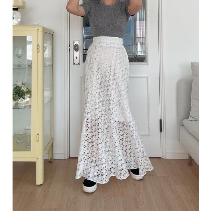 レース フレア ロングスカート | Bifrost | 詳細画像6 