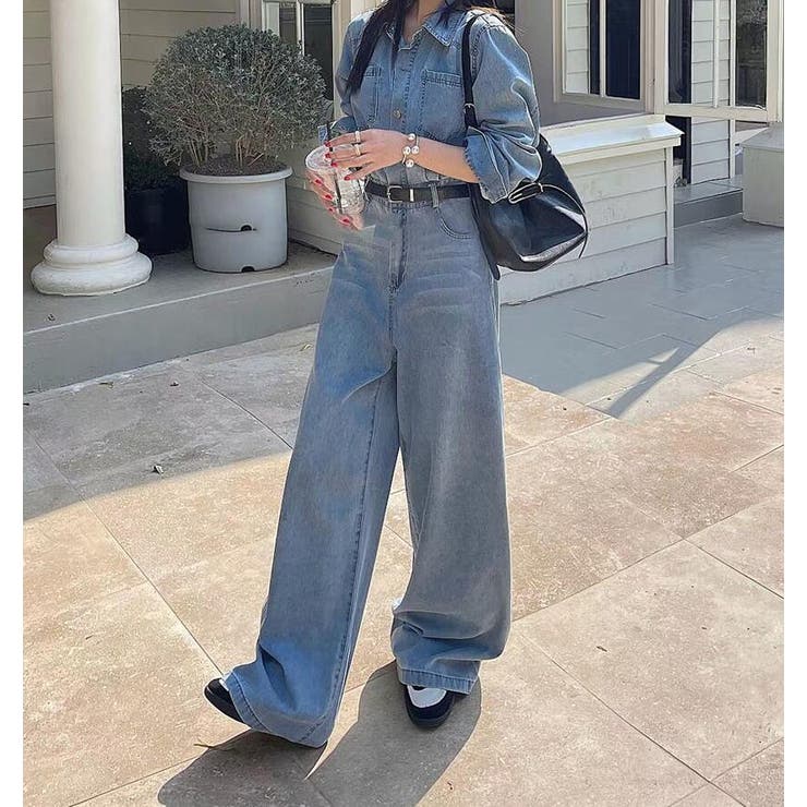 デニムオールインワン ワイドパンツ | Bifrost | 詳細画像2 