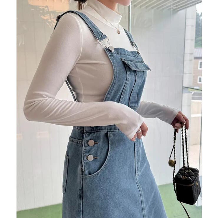 デニム マーメイド サロペットワンピース | Bifrost | 詳細画像3 