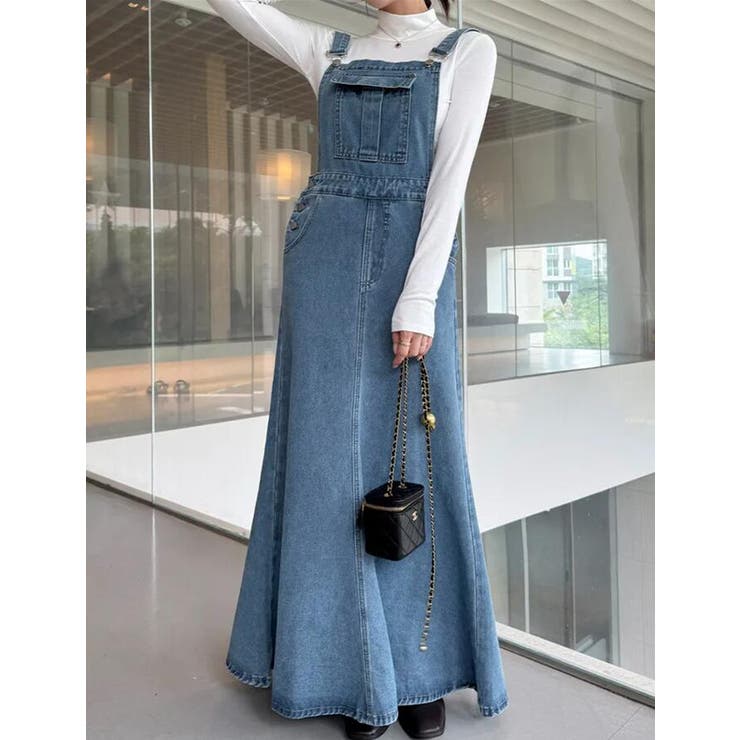 デニム マーメイド サロペットワンピース | Bifrost | 詳細画像8 