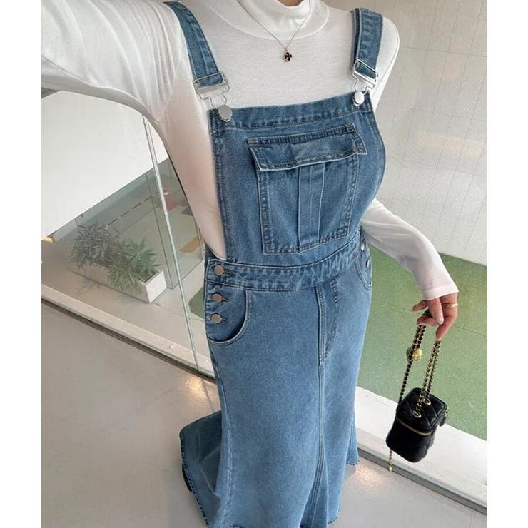 デニム マーメイド サロペットワンピース | Bifrost | 詳細画像13 