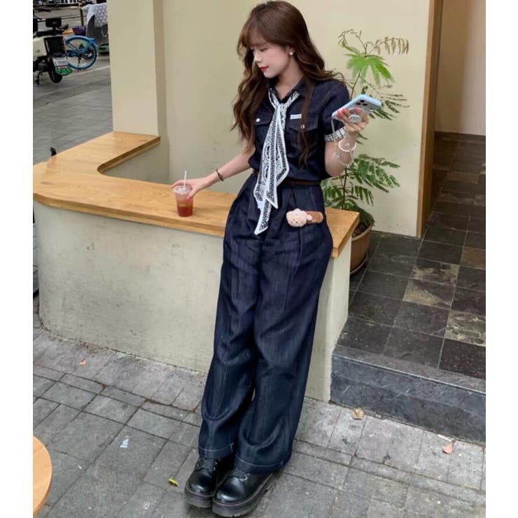 シャツ × ワイドパンツ デニムセットアップ | Bifrost | 詳細画像2 