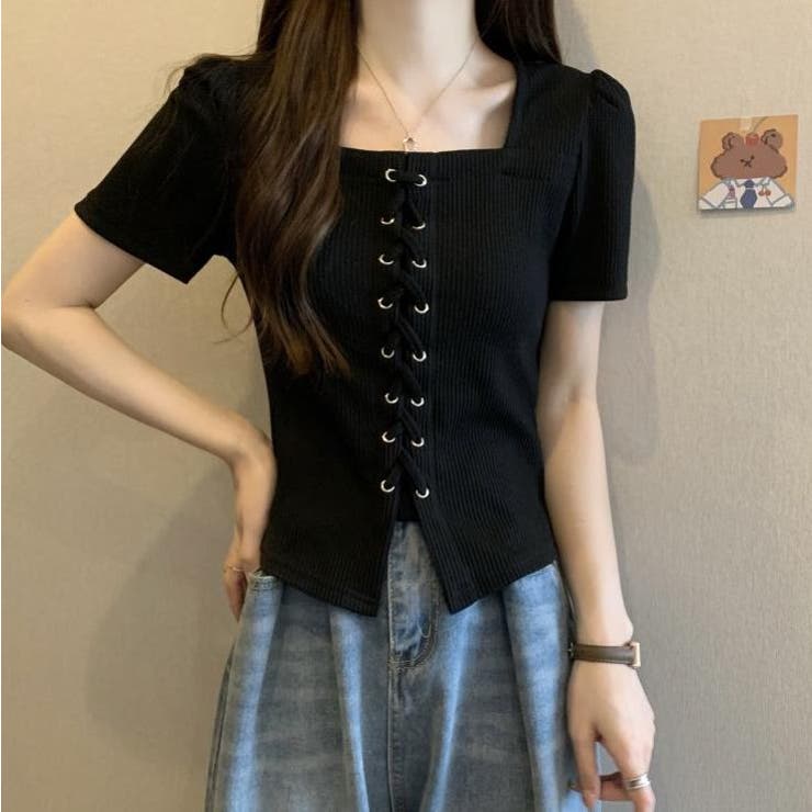 ブラック | Ｔシャツ【韓国ファッション】 | Bifrost