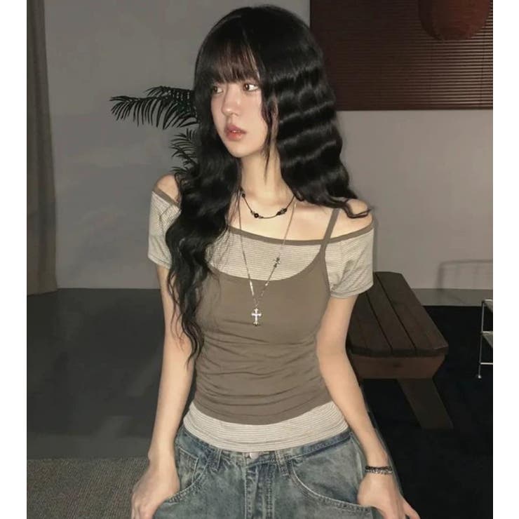 キャメル | Ｔシャツ【韓国ファッション】 | Bifrost