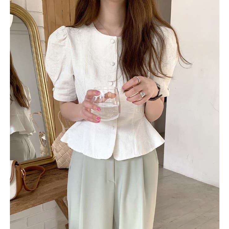 ホワイト | ブラウス【韓国ファッション】 | Bifrost