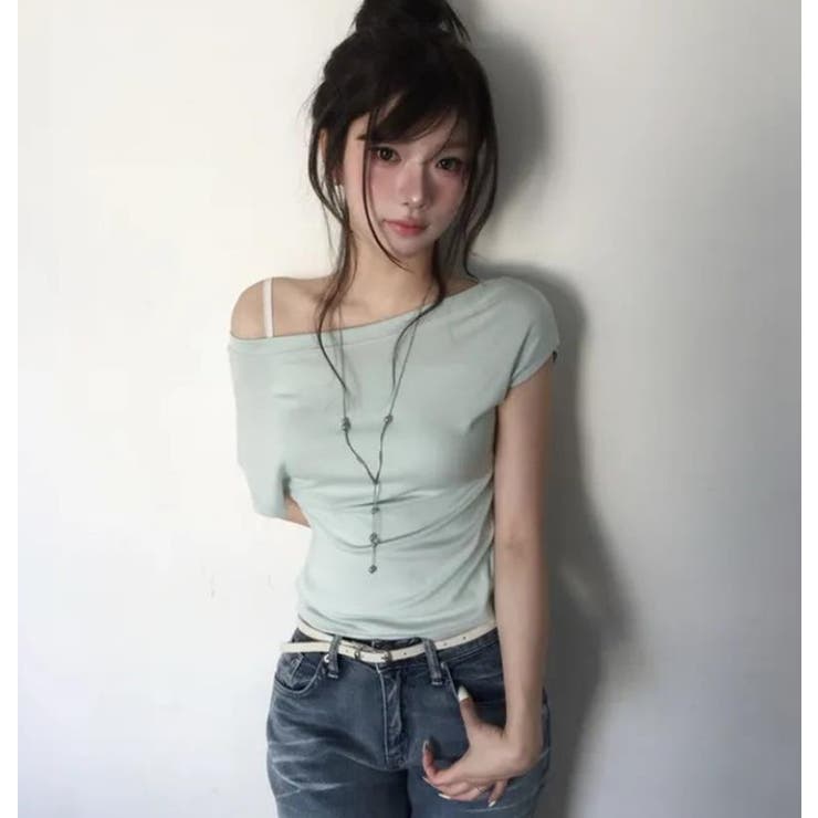 グリーン | Ｔシャツ【韓国ファッション】 | Bifrost