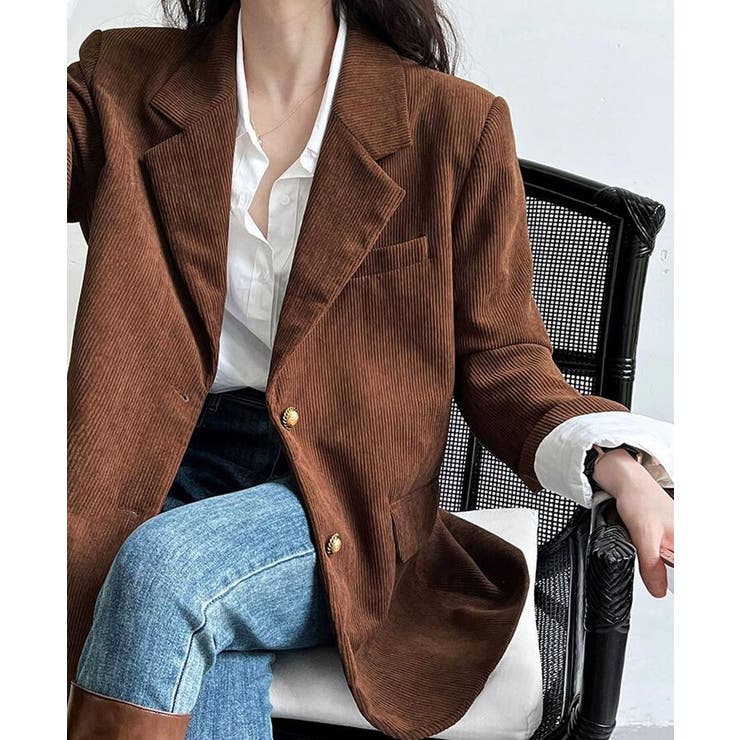 ブラウン | コーデュロイ テーラードジャケット | Bifrost