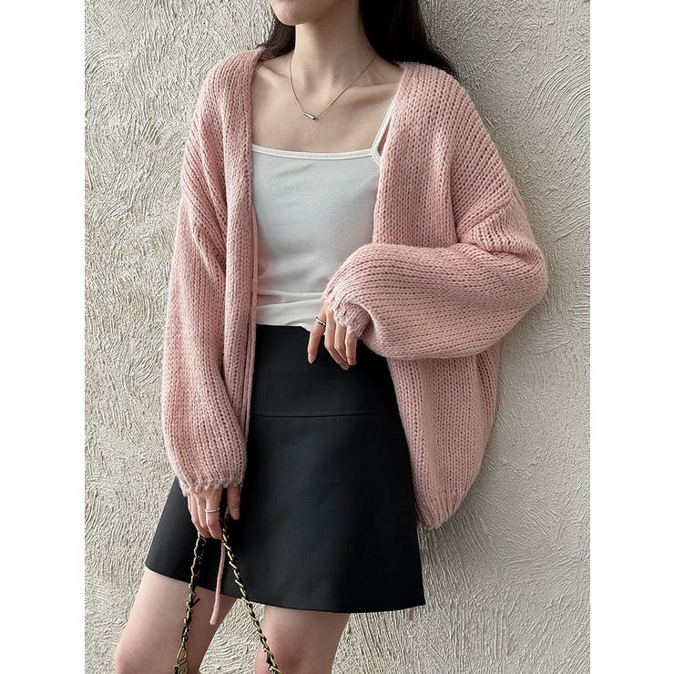 太編み リボン カーディガン オーバーサイズ | Bifrost | 詳細画像19 